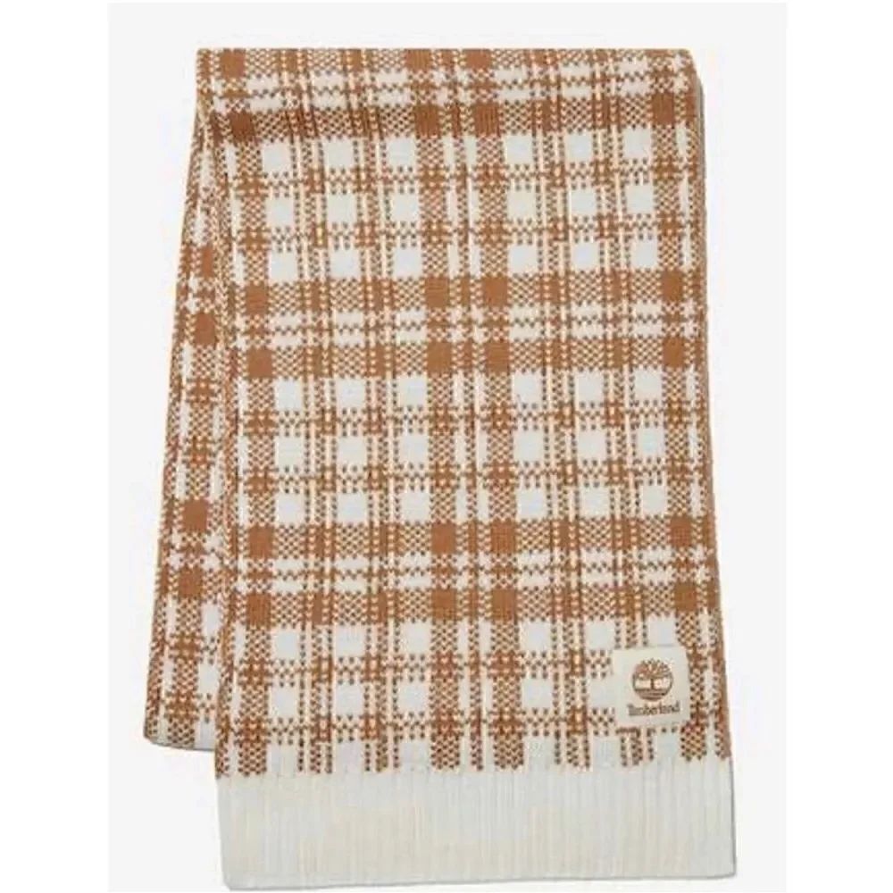 NWT Timberland Cream/white Scarf - Picture 5 of 5